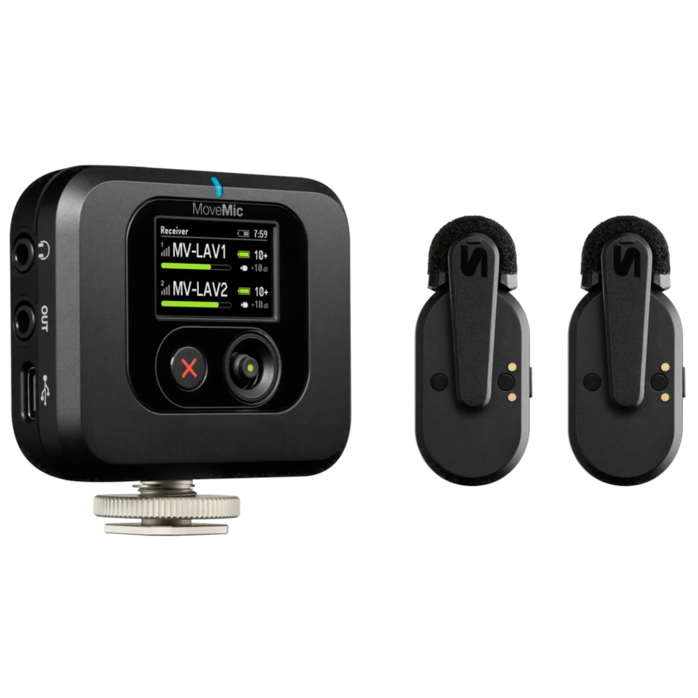 shure movemic one 2つとmovemic receiver Kit 2 Microfones de Lapela Sem Fio Shure MoveMic Two com