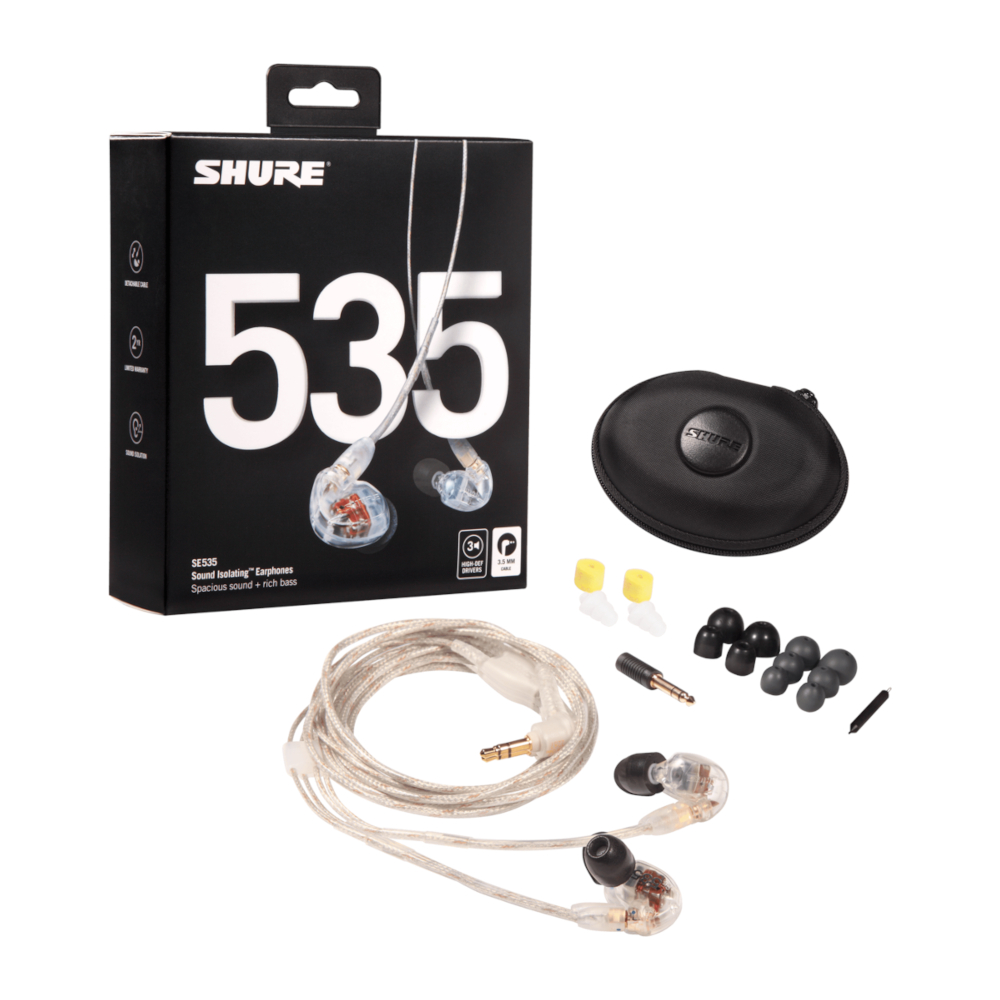 SHURE イヤホン SE535 カナル型 クリアー SE535 Amazon.co.jp: 【旧モデル】SHURE イヤホン SEシリーズ SE535 カナル型