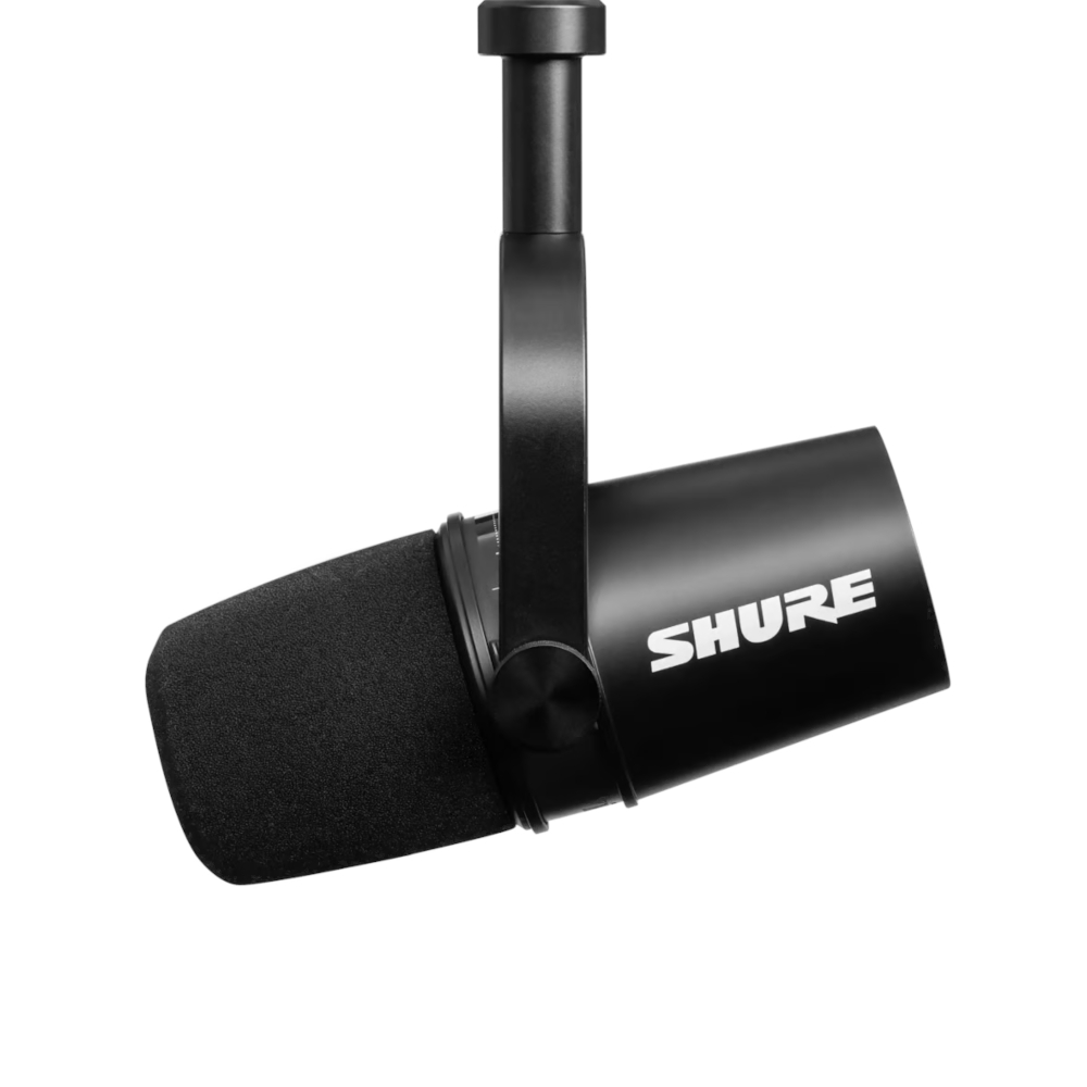 Microfone para Podcast USB/XLR Shure MV7-K com Modo Automático