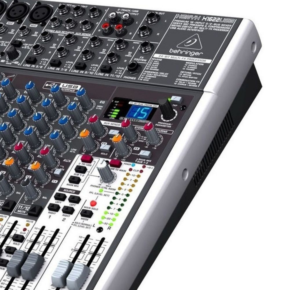 Mesa de Som Analógica 16 Canais Xenyx X1622 USB - Behringer