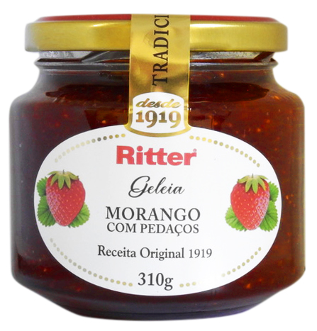 Geleia Tradicional de Morango 310g - Ritter Alimentos