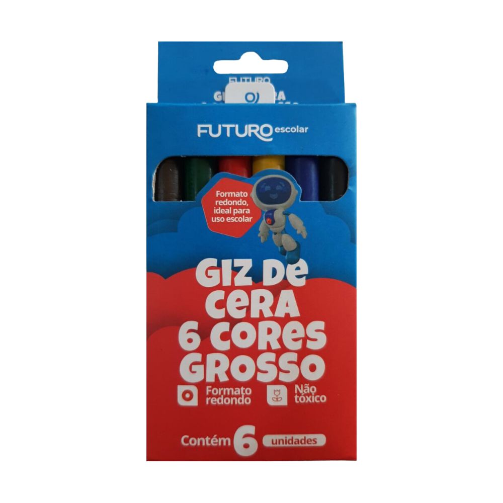 く日はお得♪ - Grosso Cores 6 Cera de Giz Futuro Papelaria | Formas e Artes - その他