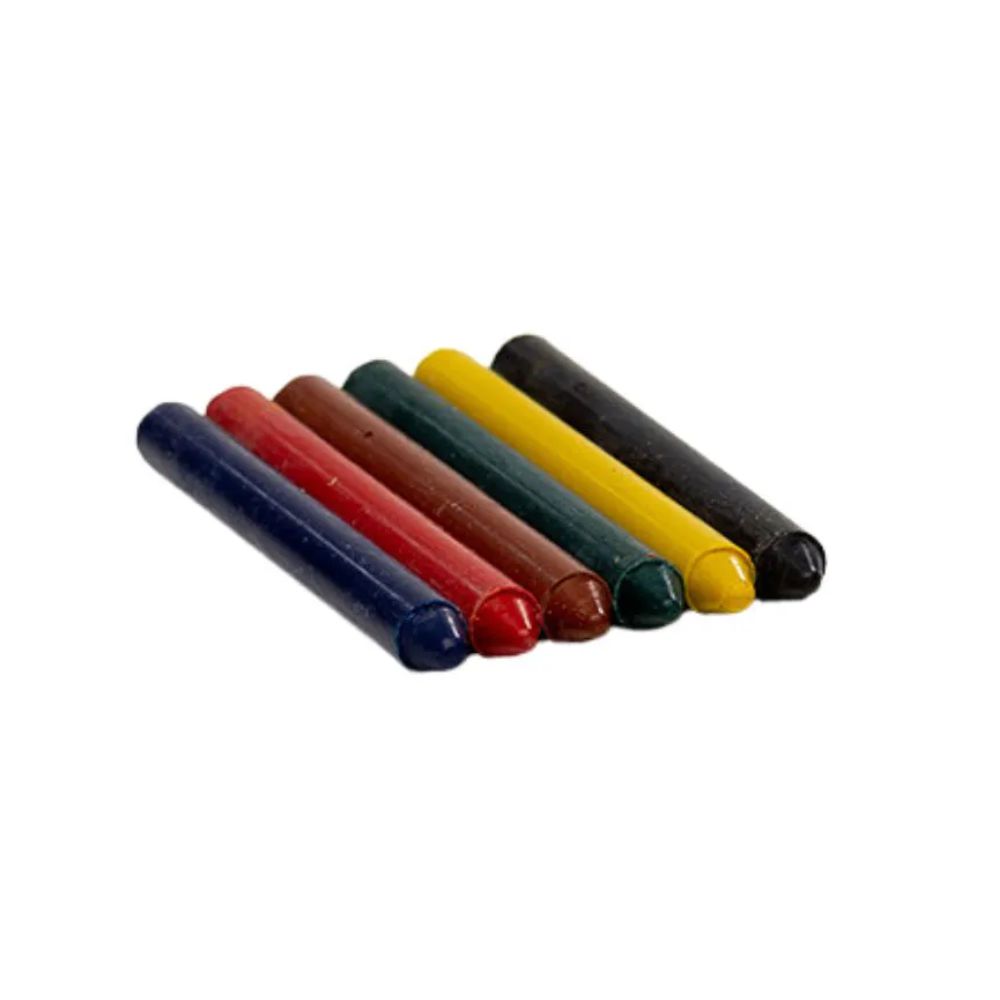 Giz de Cera Estojo com 6 Cores - Piratininga - Artes e Formas