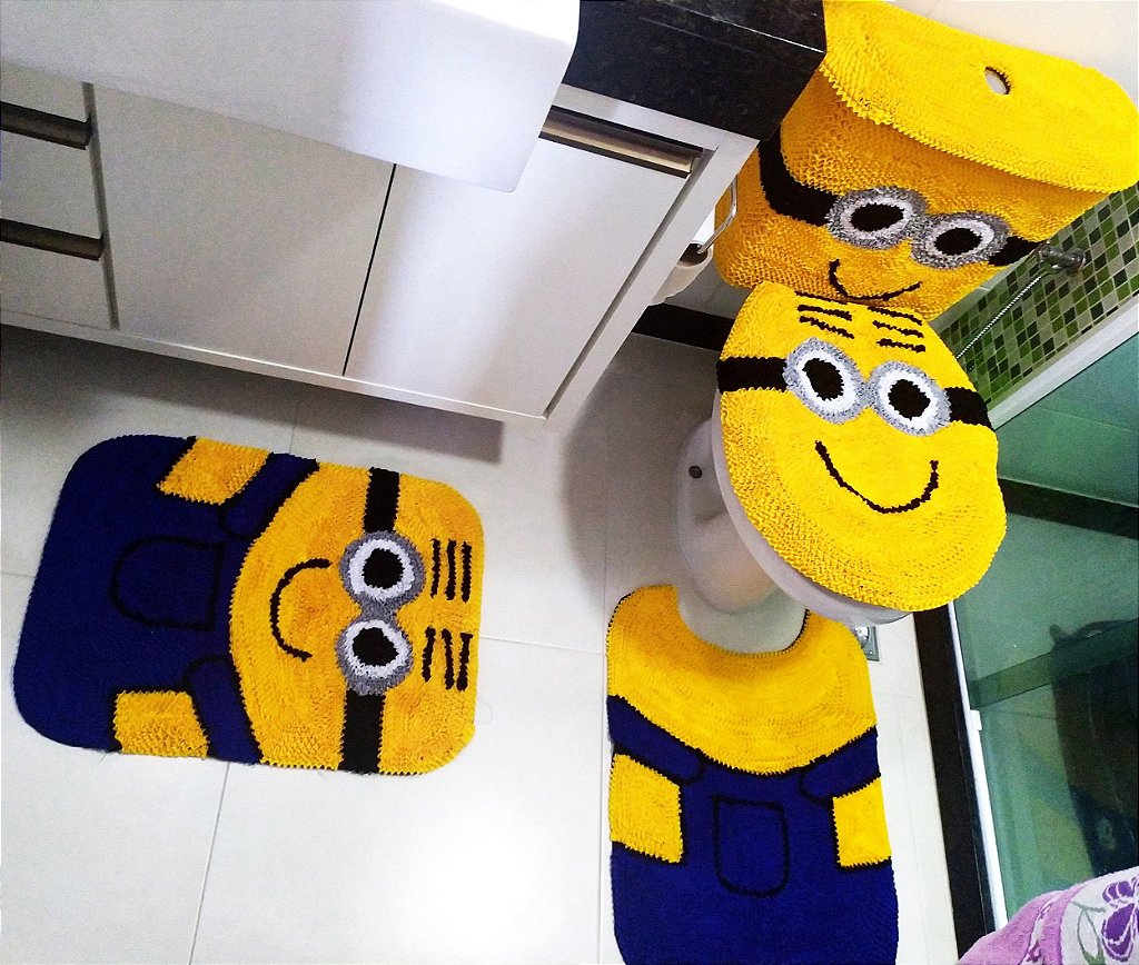 Jogo de banheiro minions Clearance