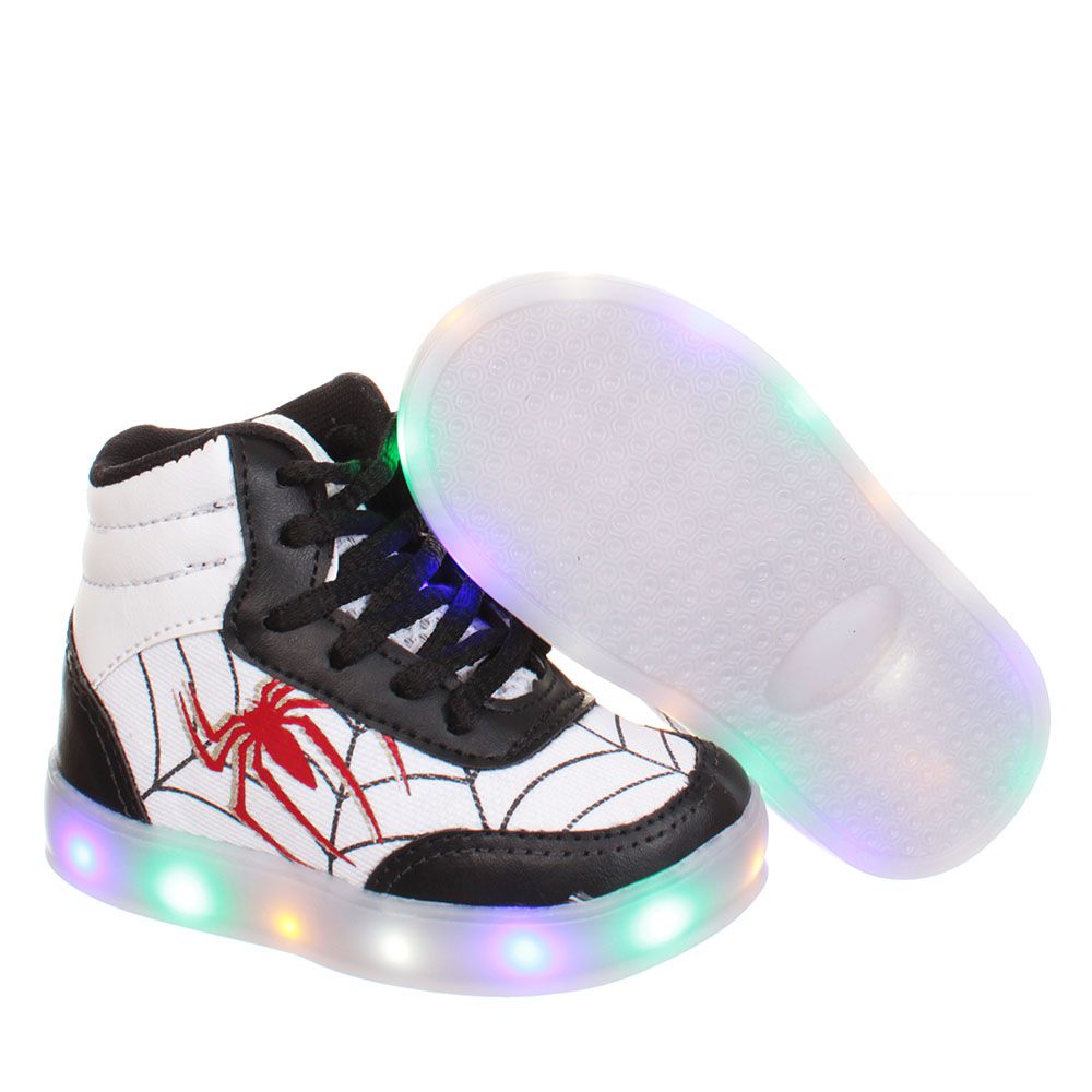 Tenis Botinha Infantil Masculino Meninos Luz Led Aranha Loja de