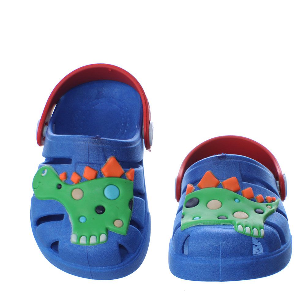 Sandália Papete Dino Baby Infantil Azul Passeio Divertido Loja