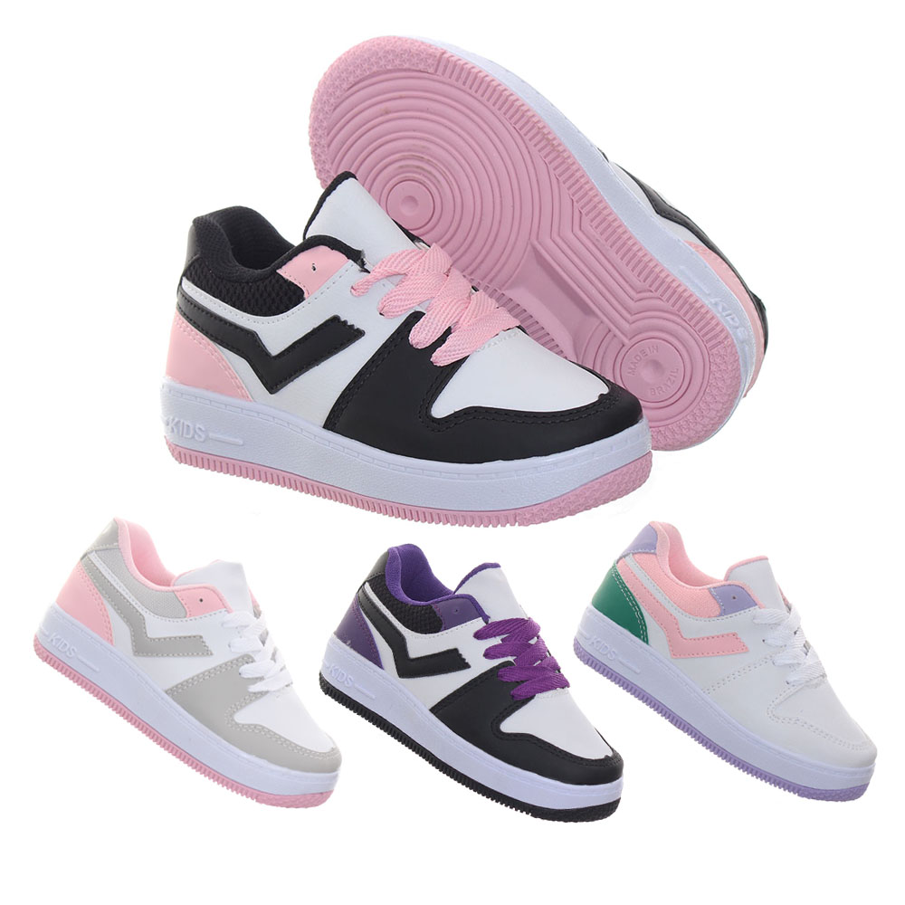 tenis calçado infantil menina escolar casual school moda
