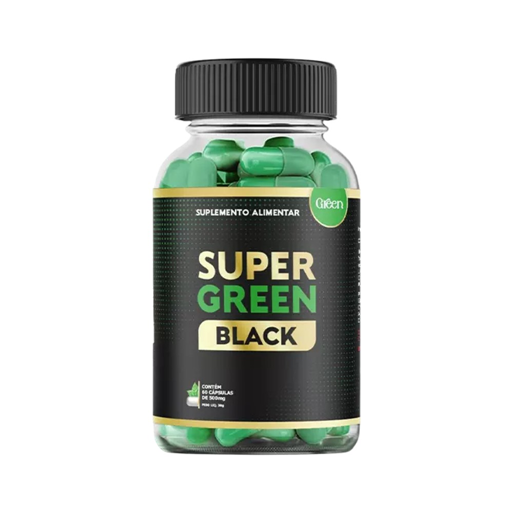 Super Green Black 60 Cápsulas: Suplemento para Queima de Gordura - Lider  Pharma - Saúde e Bem Estar