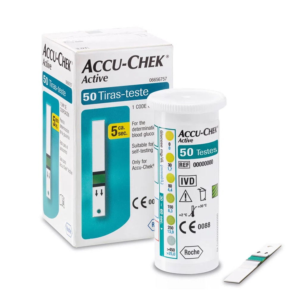 Tiras Accu Chek Active - Lider Pharma - Saúde e Bem Estar