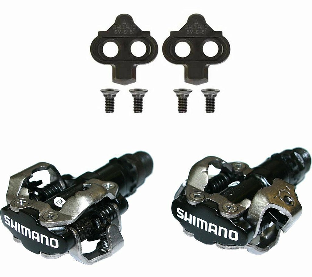 Pedal Clip MTB Shimano com tacos - PD-M520 - Ciclo Caravelle