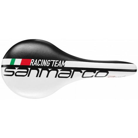 SELIM SELLE SAN MARCO ZONCOLAN RACING TEAM BRANCO/PRETO MICROFEEL