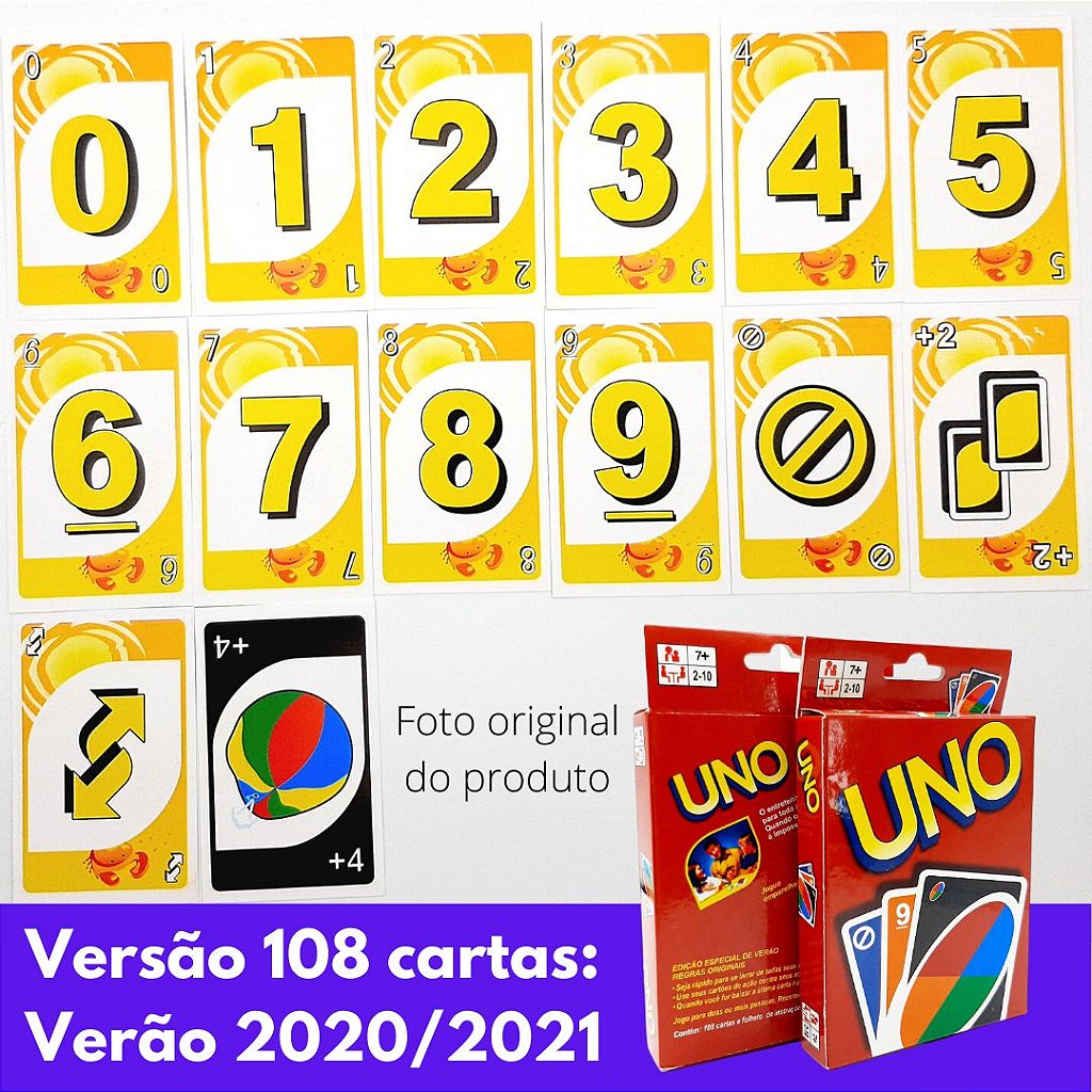 Jogo Uno 108 Cartas - Unidade - Adoromato Headshop & Tabacaria