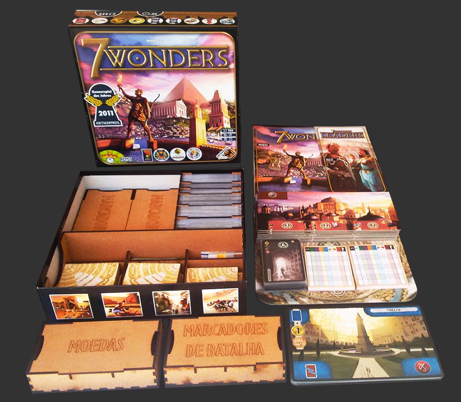 Organizador (SOFT INSERT PARANÁ) para 7 Wonders (1ª Edição