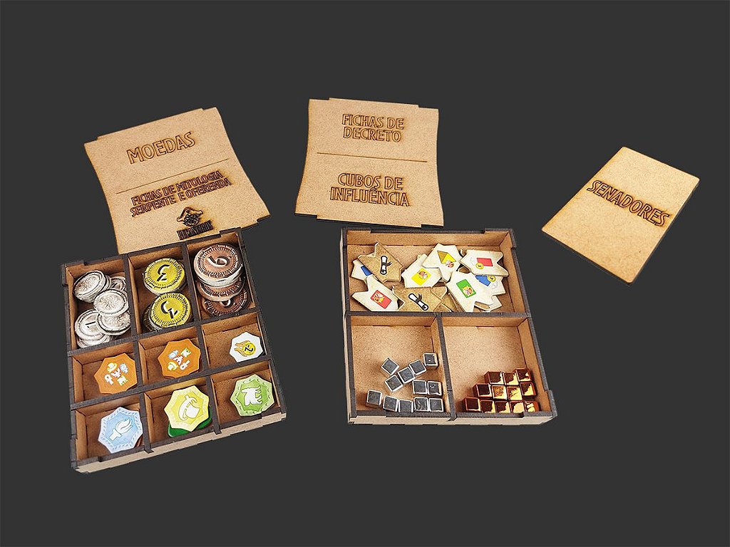 osukaru/2枚set Organizador (SOFT INSERT PARANÁ) para 7 Wonders Duel (UPGRADE KIT