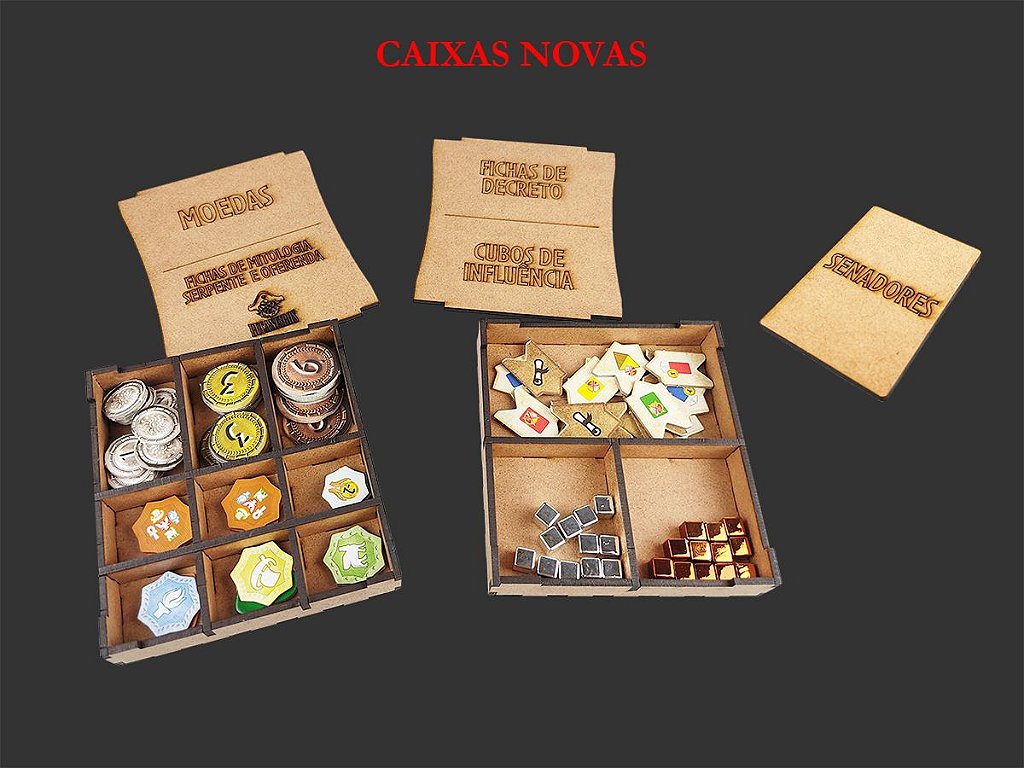 Organizador (SOFT INSERT PARANÁ) para 7 Wonders Duel (UPGRADE KIT