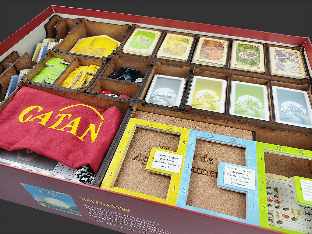 Organizador (SOFT INSERT PARANÁ) para Catan Plus - Bucaneiros