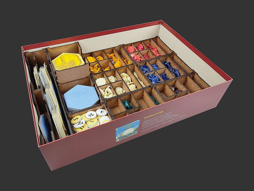Organizador (SOFT INSERT PARANÁ) para Catan Plus - Bucaneiros