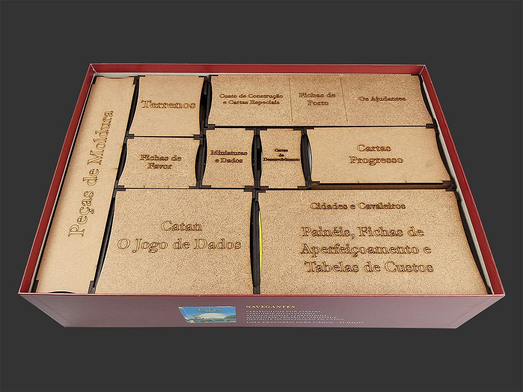 Organizador (SOFT INSERT PARANÁ) para Catan Plus - Bucaneiros