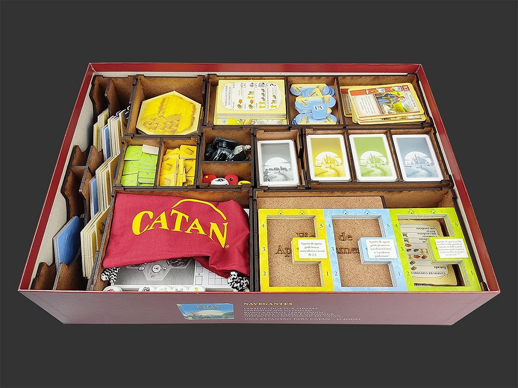 Organizador (SOFT INSERT PARANÁ) para Catan Plus - Bucaneiros