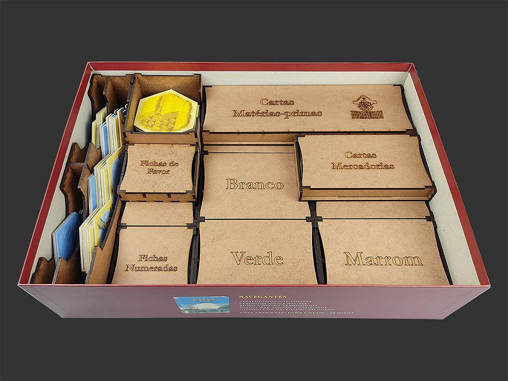 Organizador (SOFT INSERT PARANÁ) para Catan Plus - Bucaneiros