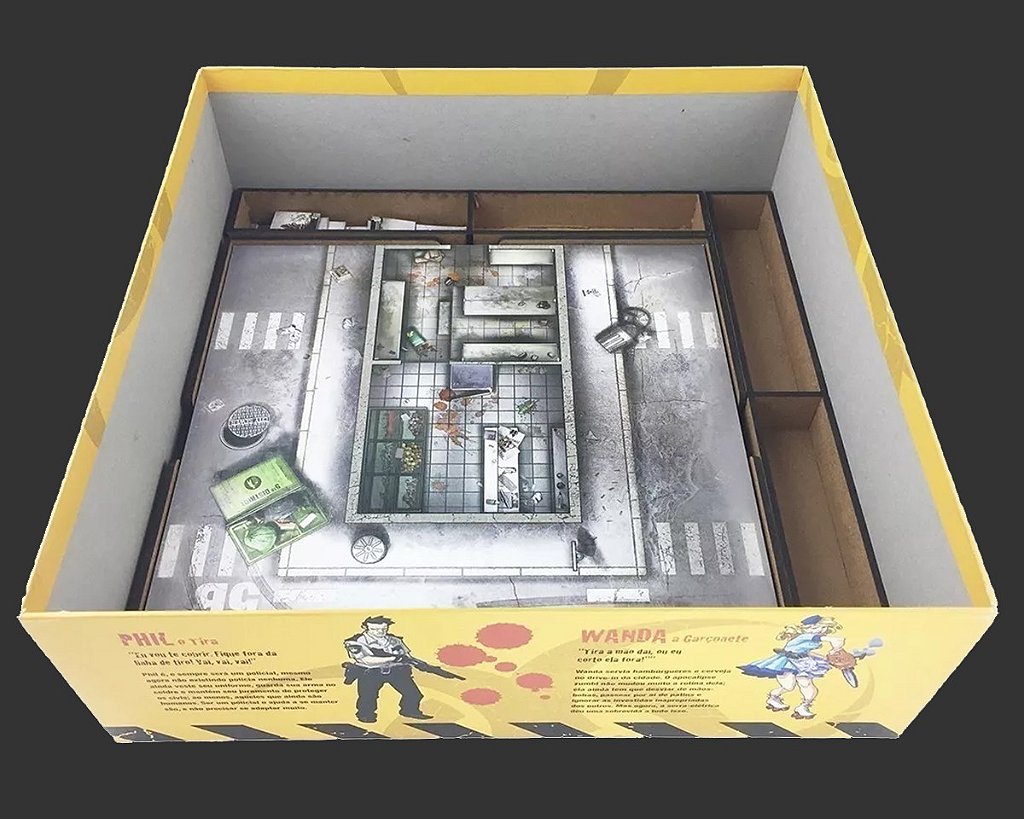 Organizador (SOFT INSERT PARANÁ) para Zombicide - Bucaneiros Jogos