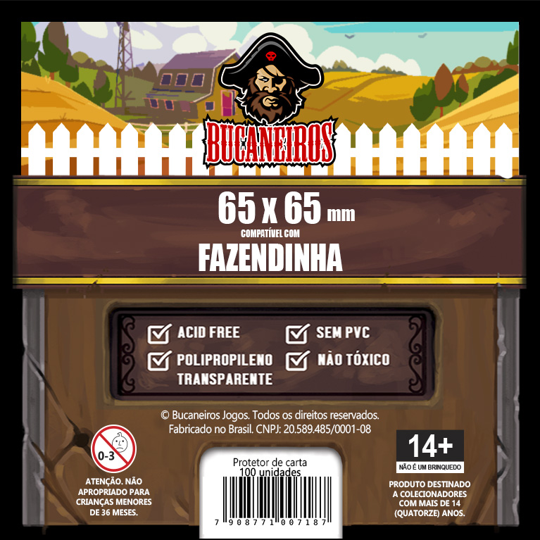 Sleeve Customizado para Hitster / Fazendinha (65 x 65