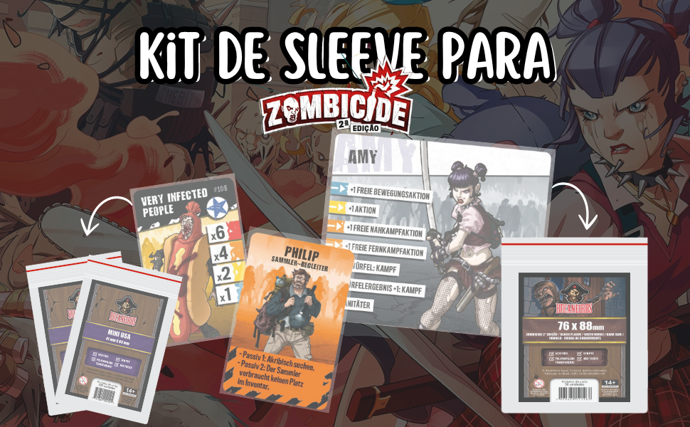 Kit de Sleeves para Zombicide Black Plague / Green Horde / Black