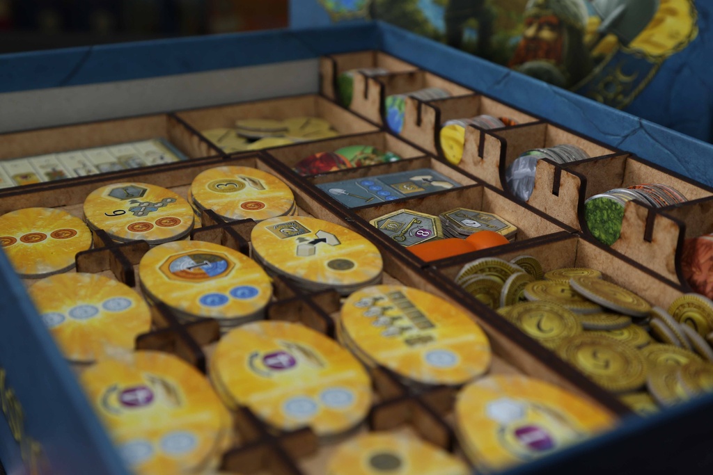 Organizador (INSERT MDF) para Terra Mystica - Modelo 1