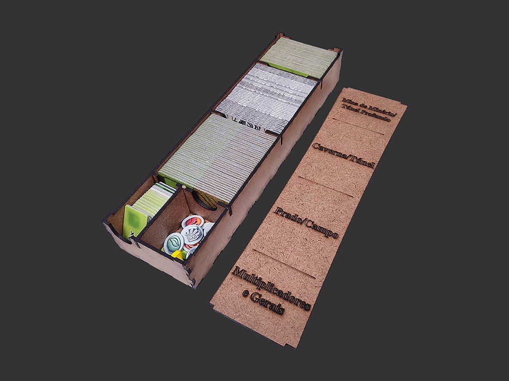 Organizador (INSERT MDF) para Caverna - Modelo 1 - Bucaneiros