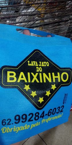 100 Und Sacolinha Lixo Car Impressão 2 Cores 21x30 Cm Tnt