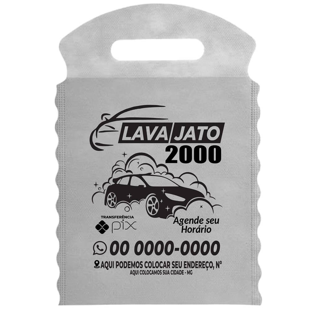 1000 Und Sacolinha Lixo Car Impressão 1 Cor 21x30 Cm Tnt