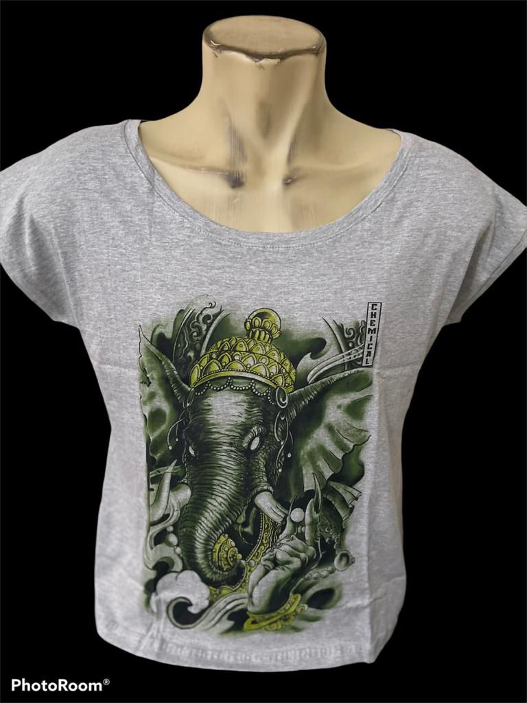 camiseta feminina gola canoa