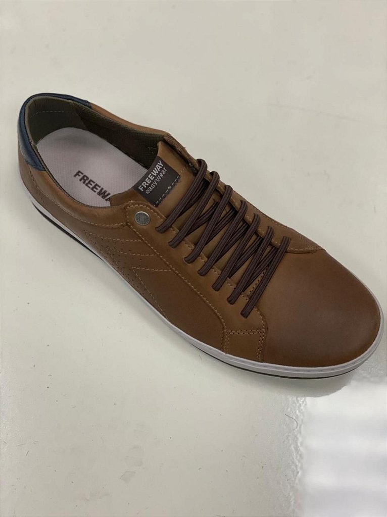 Sapatênis FreeWay COURO Easywear - Havana - BABI CALÇADOS - Uma loja para  toda família!!!