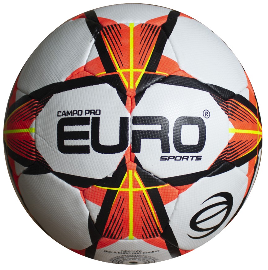Bola Euro Pro Laranja - Campo Oficial - Euro Sports