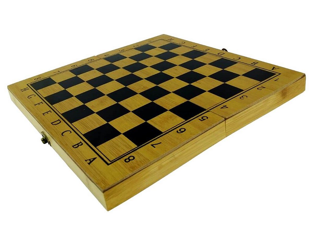 Jogo De Xadrez Magnético 25 X 25 Cm - Chess - Jogo de Dominó, Dama