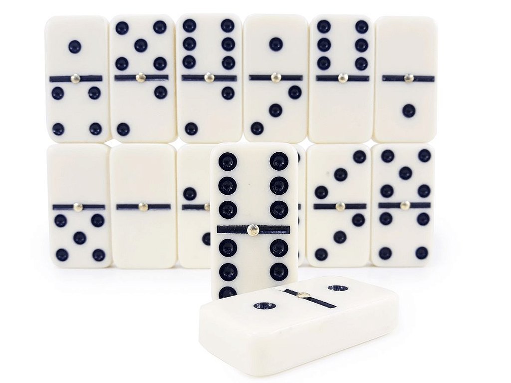 Jogo de Domino 12 mm na lata - Hoyle - Jogo de Dominó, Dama e