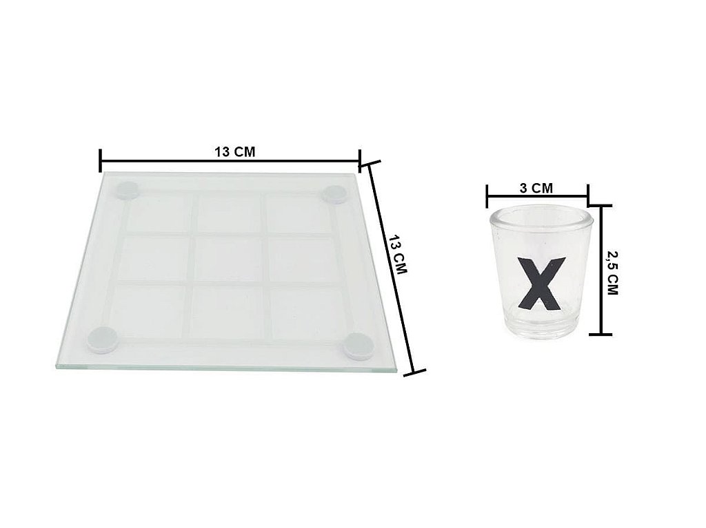 Jogo Da Velha Com Copos Drink Shot Dose 10ml