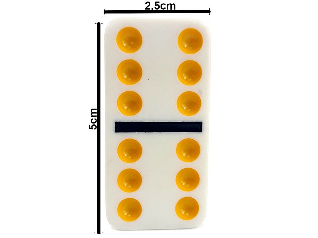 Jogo Domino Mexicano Double12 Colorido 91 Pedras Melanina