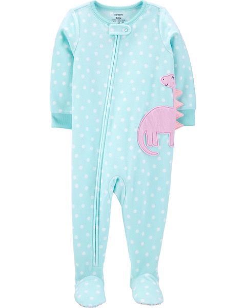 Macacão/Pijama Carters com pezinhos protegidos e Pronta