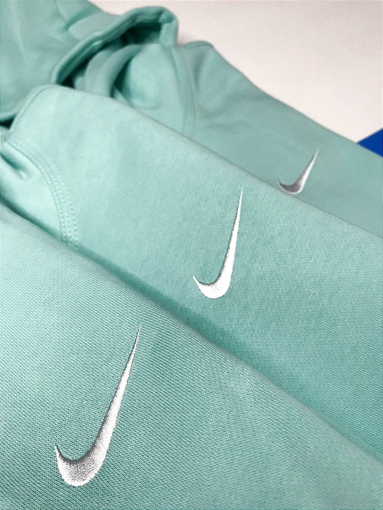 Moletom Nike Swoosh Verde Água - DFR.Clothing