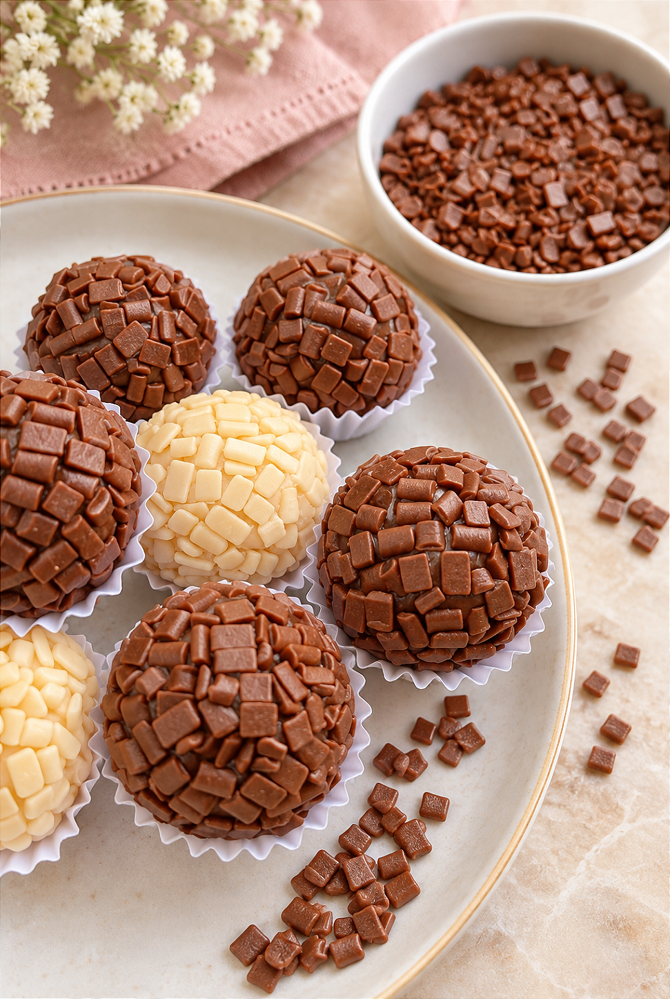 Brigadeiros artesanais Charmm Chocolates
