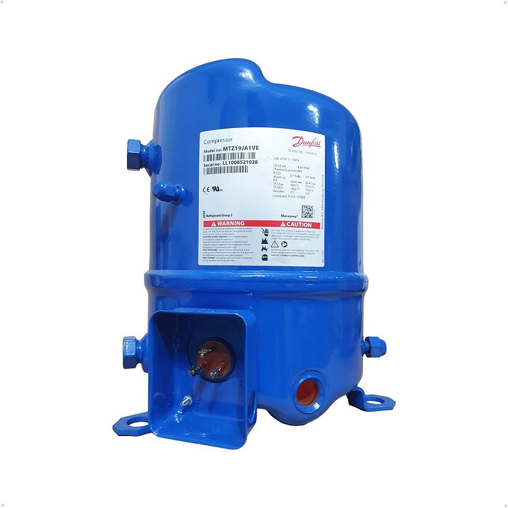 Compressor Danfoss Monofásico 220V R-404 R-134A R-407C MTZ19-1VI