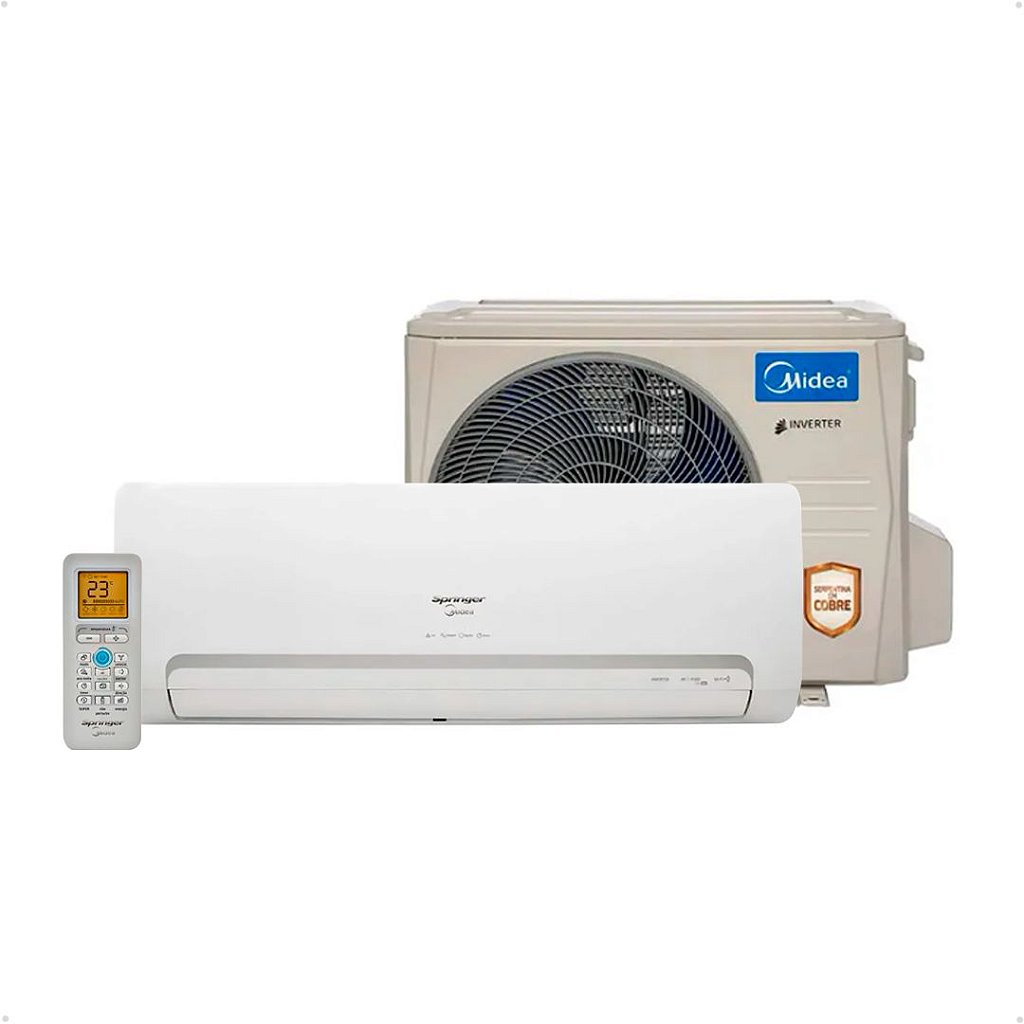 Ar-Condicionado Split 9000 BTUs Springer Midea Airvolution High Wall Só  Frio 42AFFCG09S5/38TFCB09S5 220V