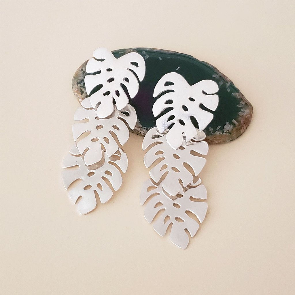 Brinco Costela de Adão Articulado prata - Daniela Hamond, joias inspiradas  na natureza