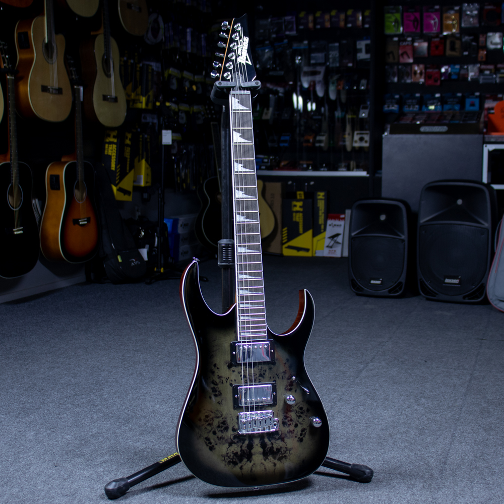 Guitarra Ibanez Gio GRG220PA1-BKB Transparent Brown Black Burst