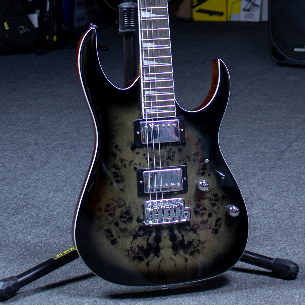Guitarra Ibanez Gio GRG220PA1-BKB Transparent Brown Black Burst