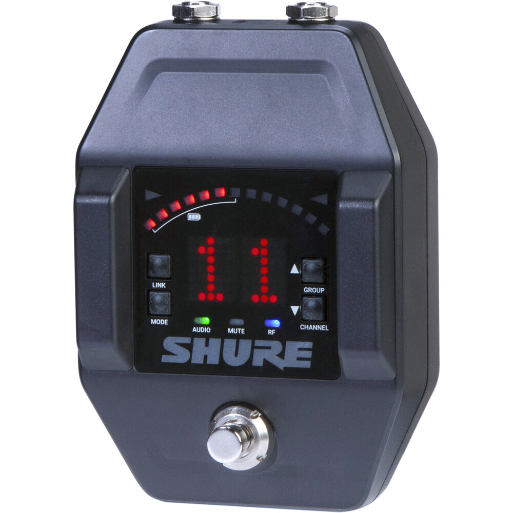 Receptor Digital Sem Fio de Banda Dupla Shure GLXD6+ Pedal de
