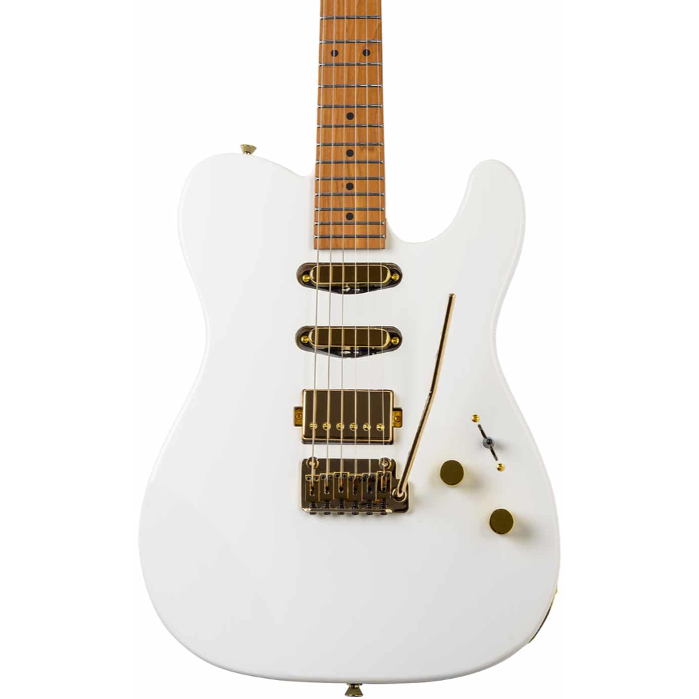 Guitarra Seizi Katana Sakura Pearl White Gold Roasted Maple c/ Bag