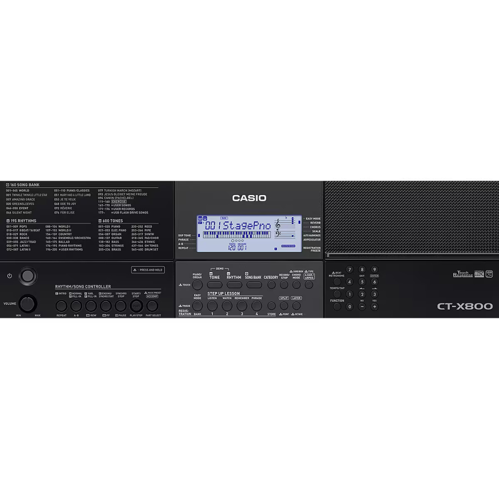 Teclado Musical Casio CT-X800 61 teclas sensitivas - Guitar Shop