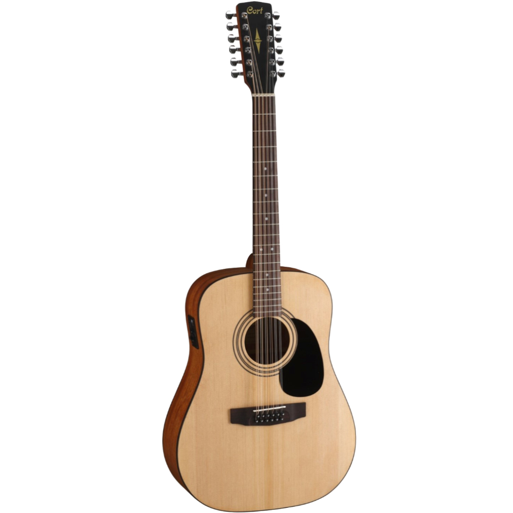 Violão 12 Cordas Cort AD810-12E OP Spruce Open Pore Folk - Guitar